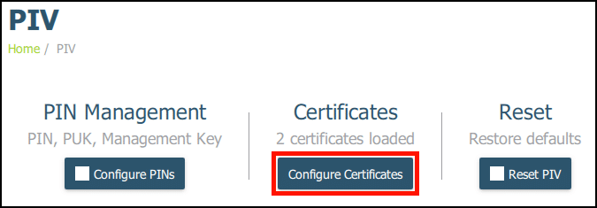Configure Certificates