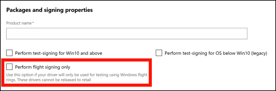 Flight signing option