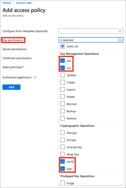 Key Permissions